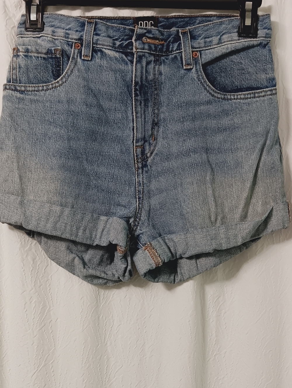 BDG Vintage-Inspired Mom High Rise Blue Denim Shorts Size 29